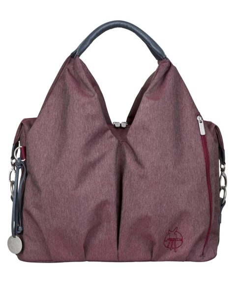 green label neckline - burgundy