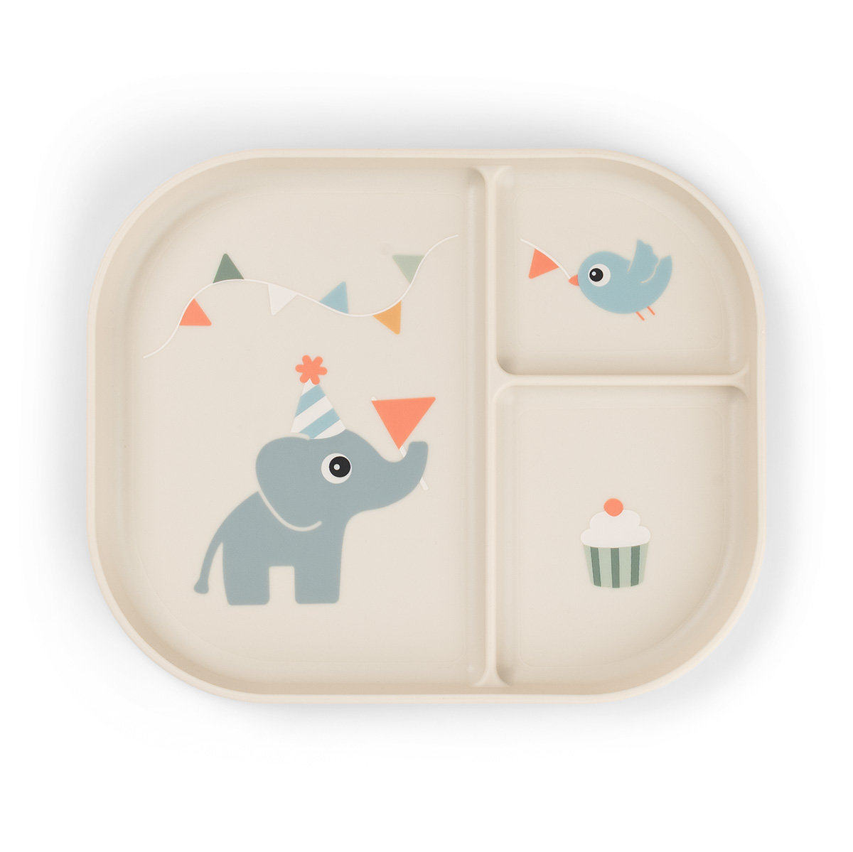Foodie compartment plate - Celebration - Sand