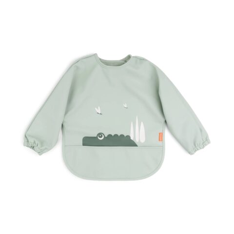 Sleeved Pocket Bib - Croco
