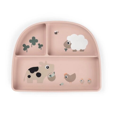 Stick&Stay Compartment Plate - Tiny Farm